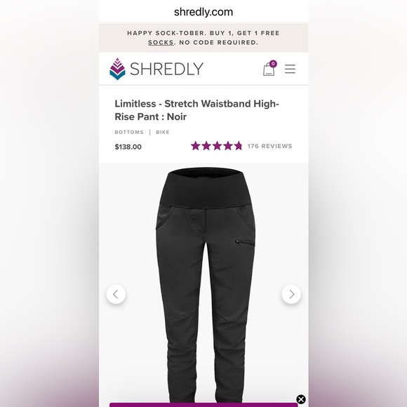 Shredly Pants - Shredly // Limitless - Stretch Waistband High-Rise Pant : Noir